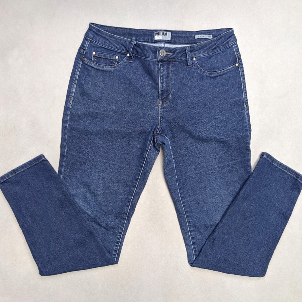 William Rast Dark Wash Slim Leg Stretchy Jeans 12
